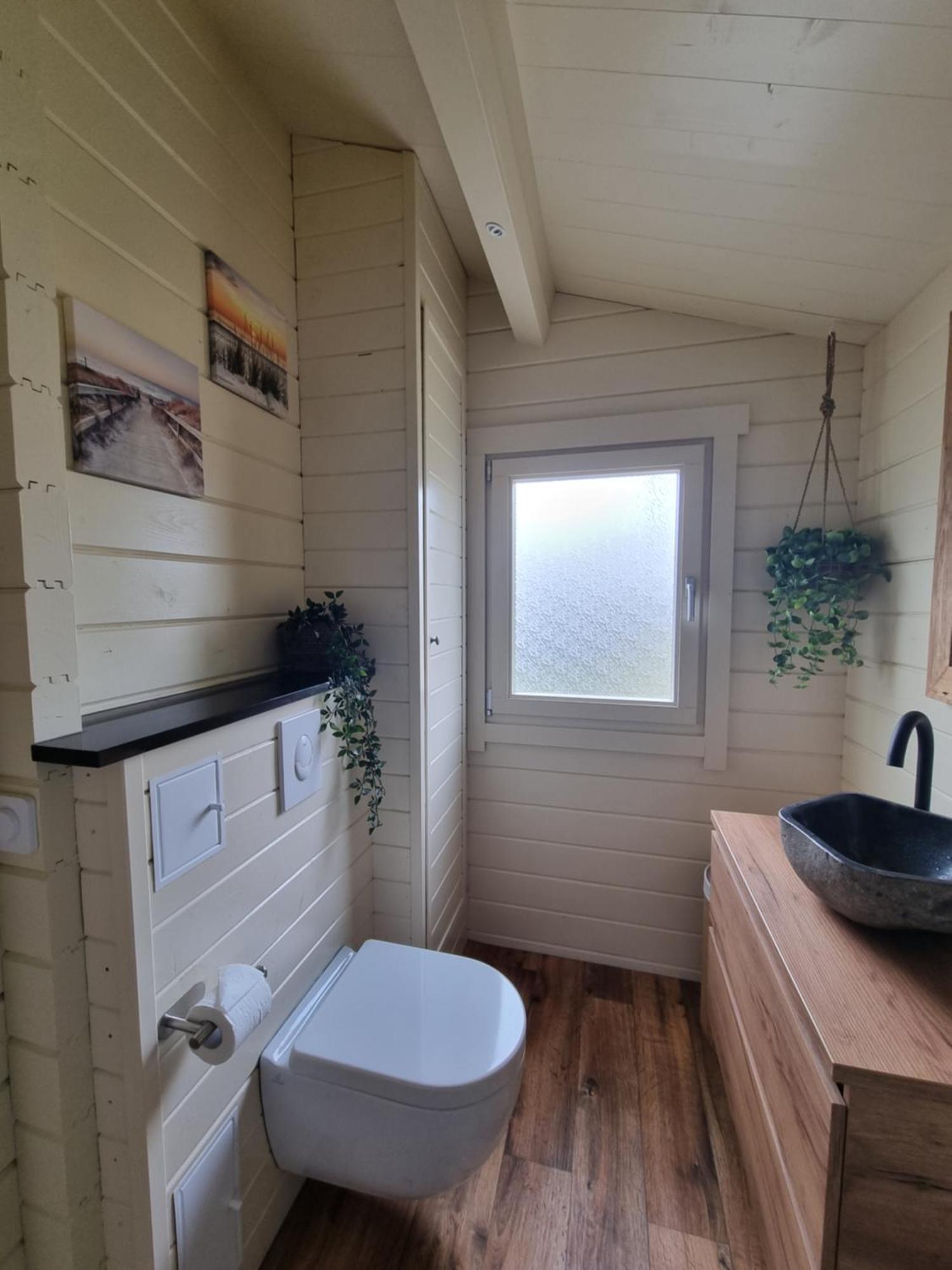 Nieuw - Luxe Blokhut Chalet In Bosrijke Omgeving Anloo Exteriör bild