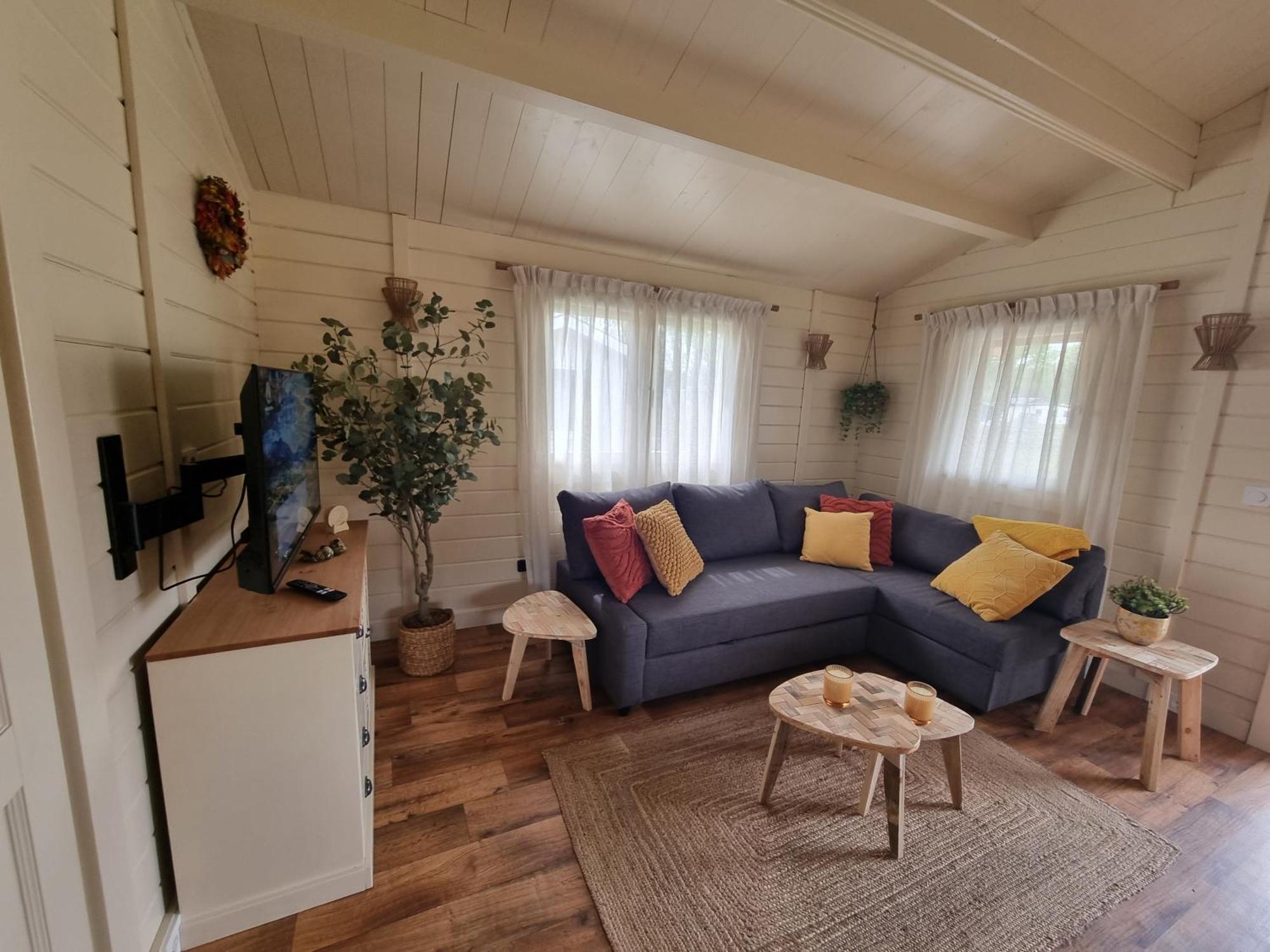 Nieuw - Luxe Blokhut Chalet In Bosrijke Omgeving Anloo Exteriör bild