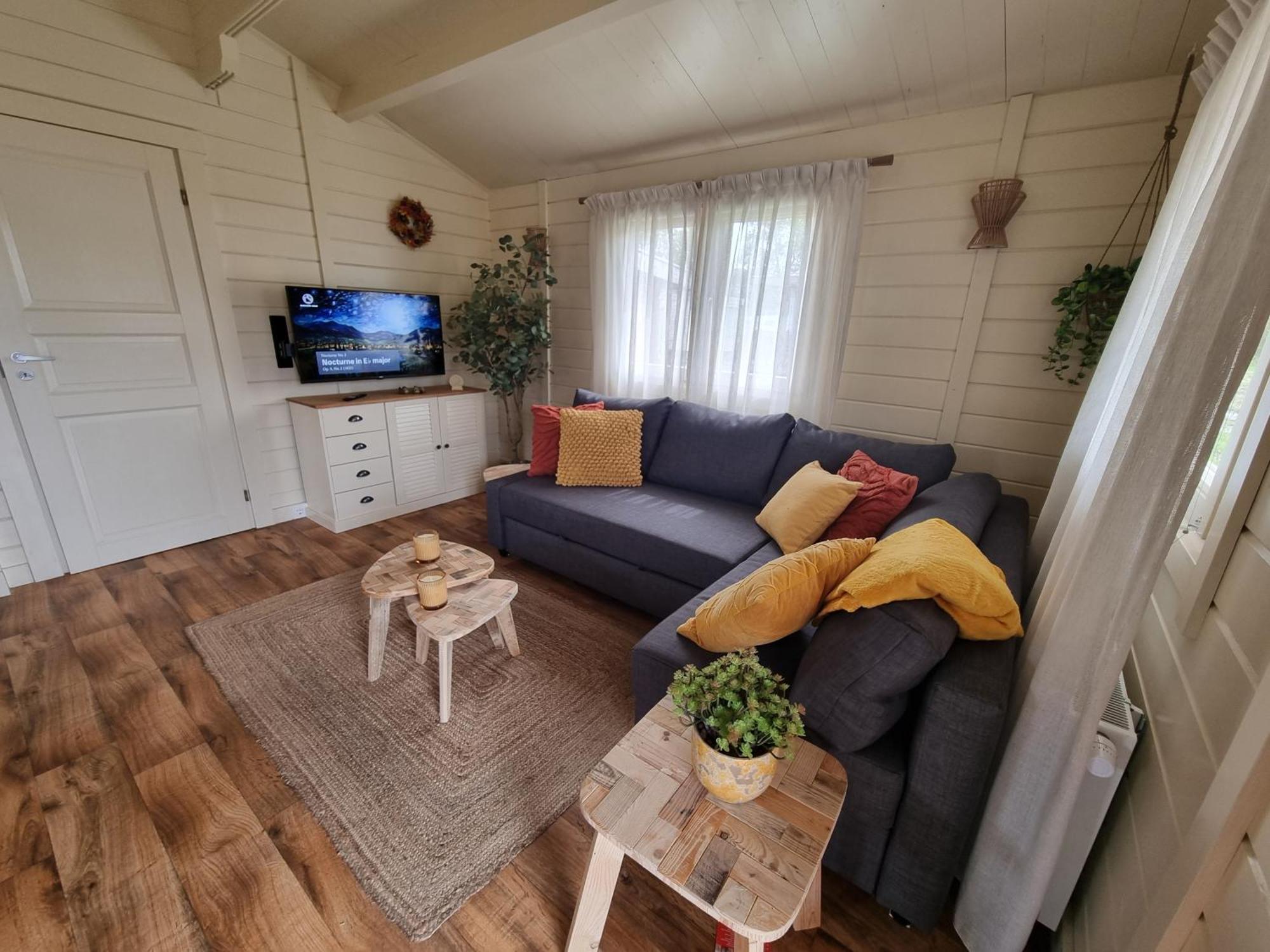 Nieuw - Luxe Blokhut Chalet In Bosrijke Omgeving Anloo Exteriör bild