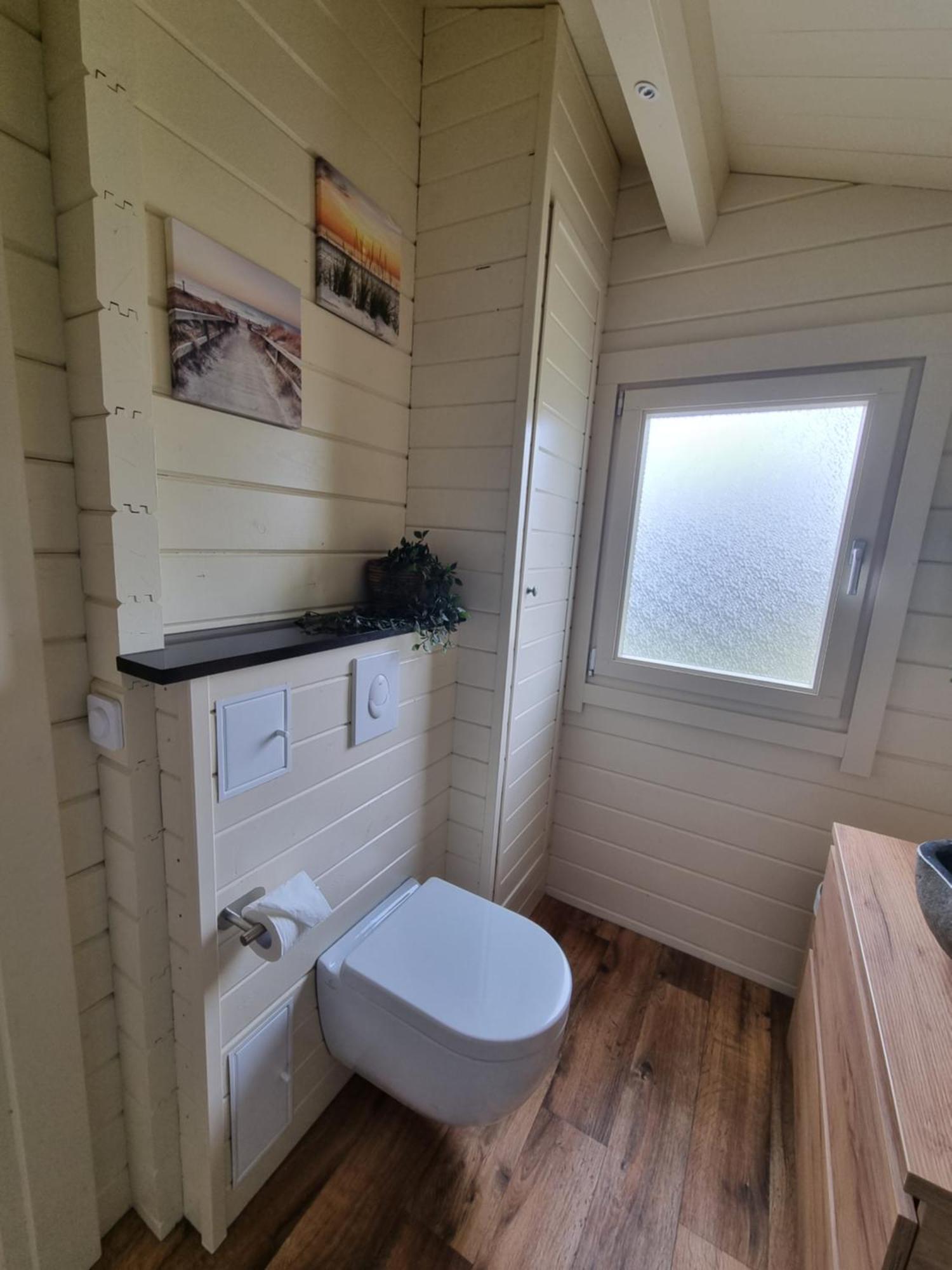 Nieuw - Luxe Blokhut Chalet In Bosrijke Omgeving Anloo Exteriör bild